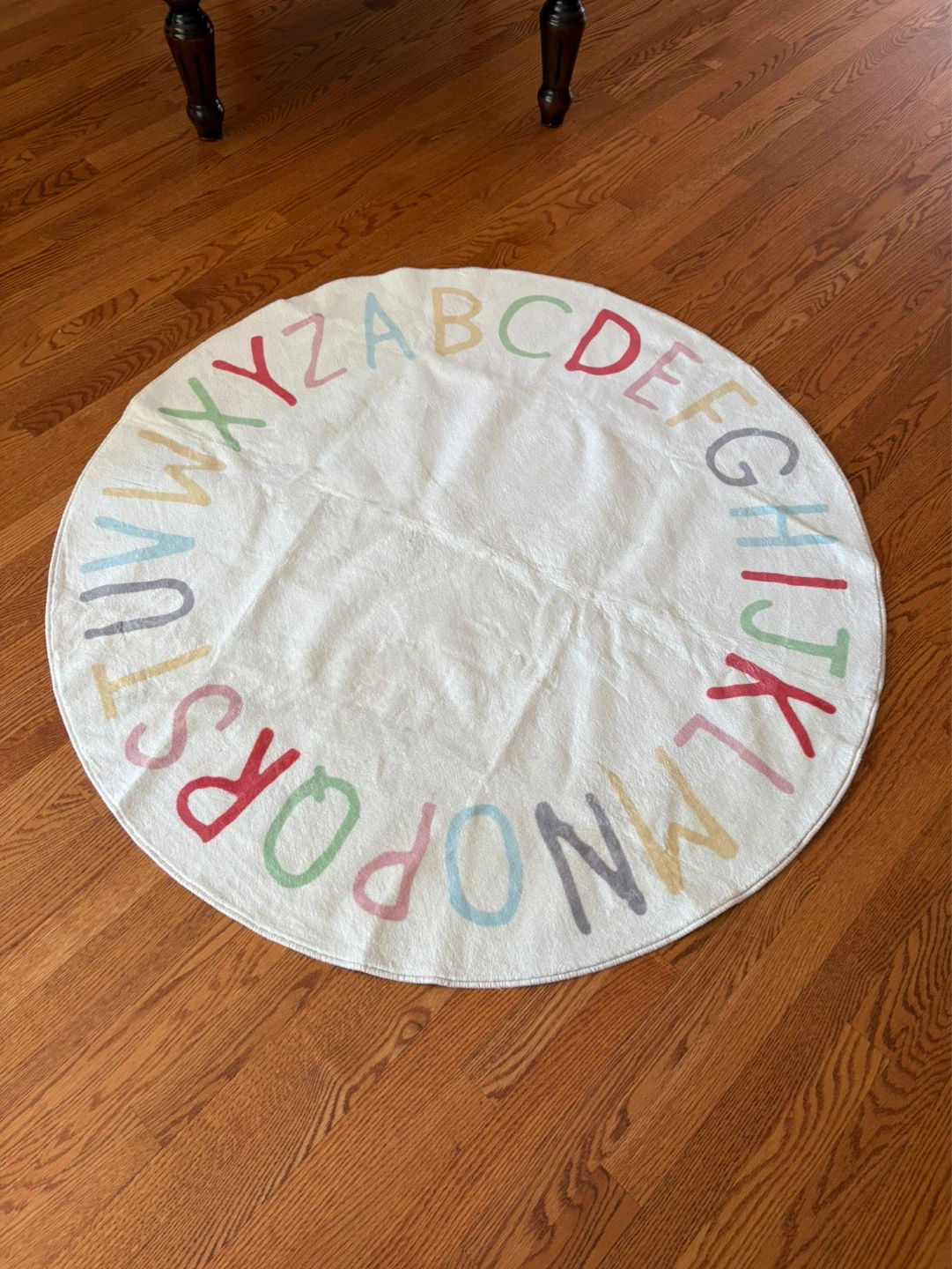 Round Alphabet Area Rug 4ft - photo 5