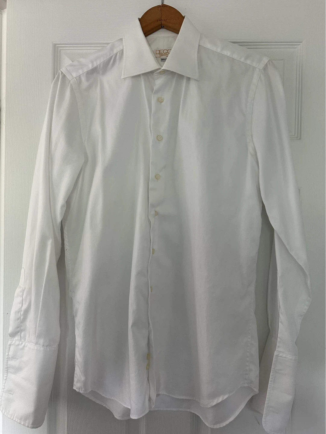 REGO Toronto White Dress Shirt with French Cuffs