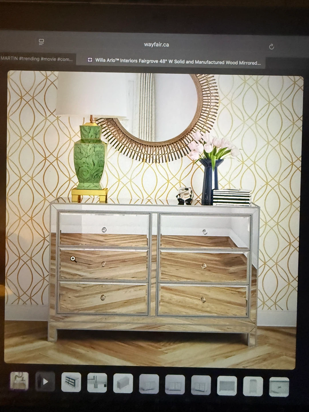 Willa Arlo Interiors Fairgrove Mirrored Dresser - photo 5