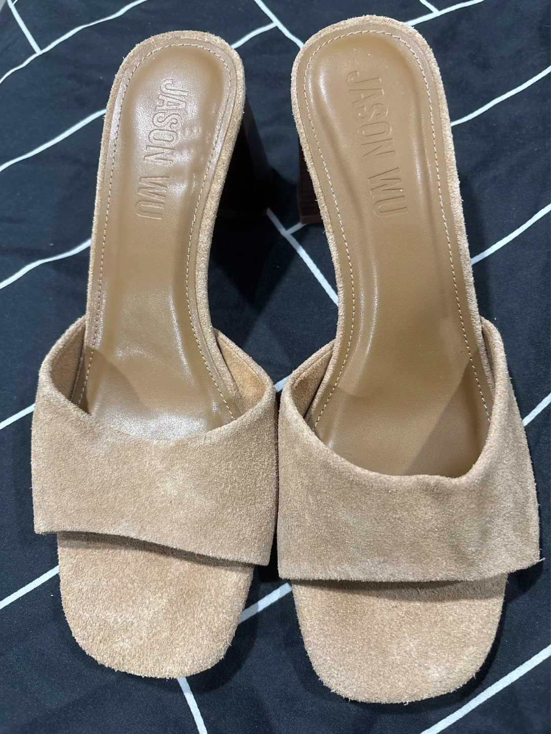 Jason Wu Suede Mule Heels