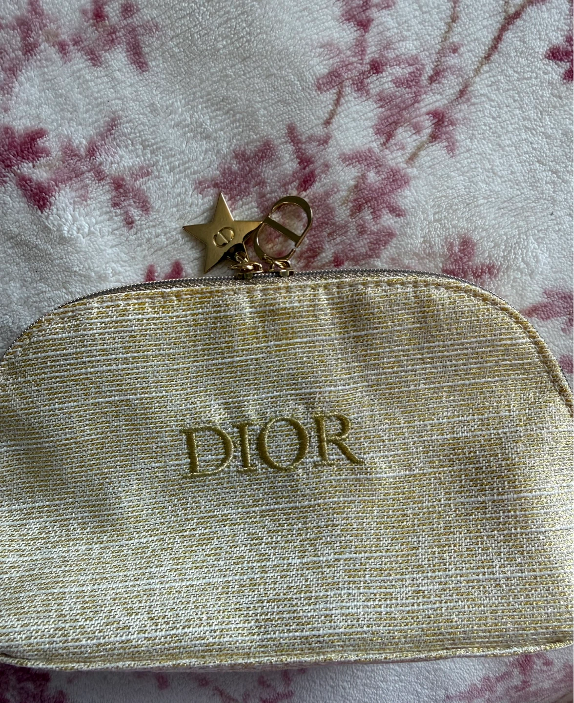 Dior Beauty Pouch with Star Charm ⚽️