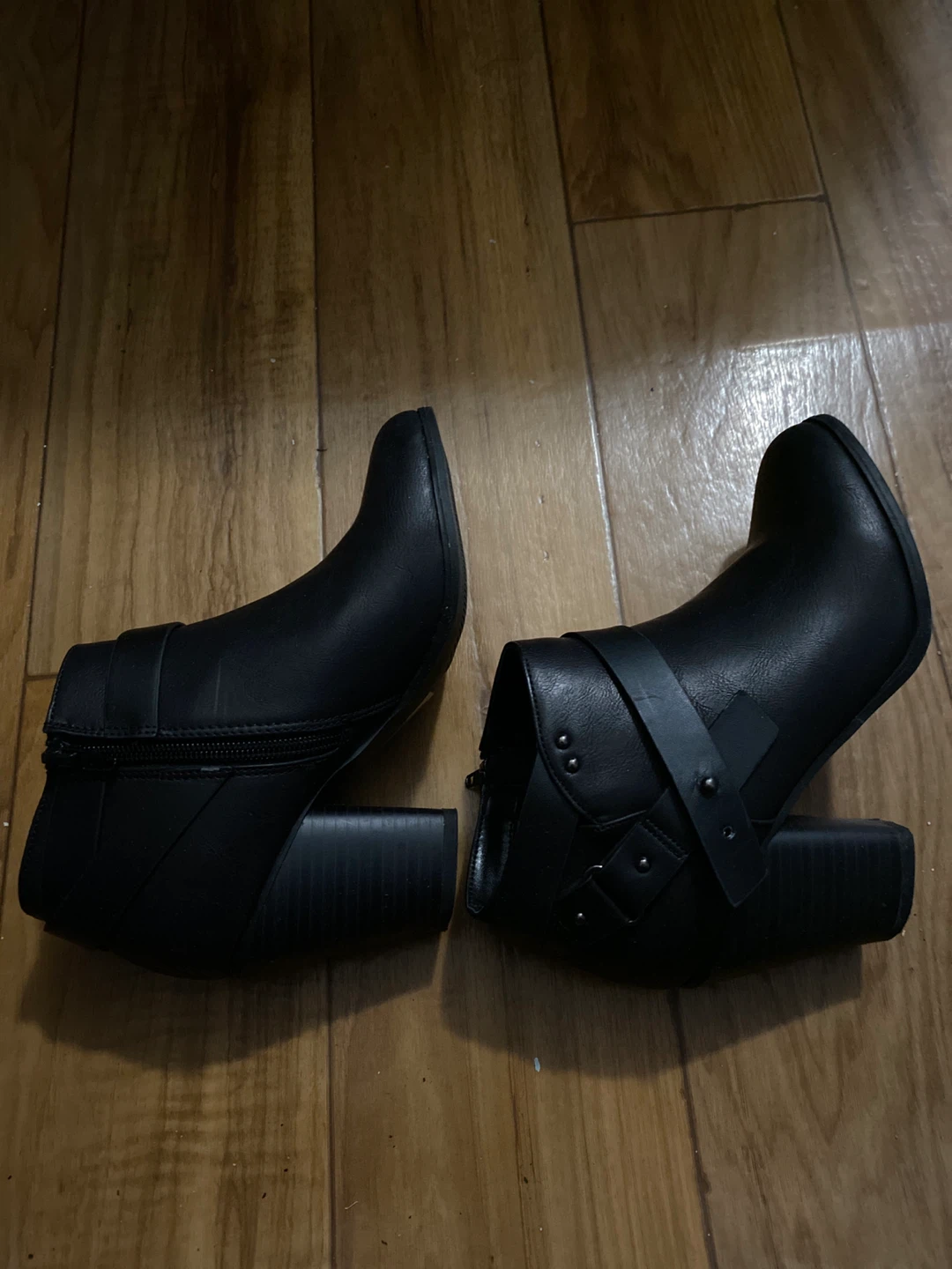 Soda Black Ankle Boots