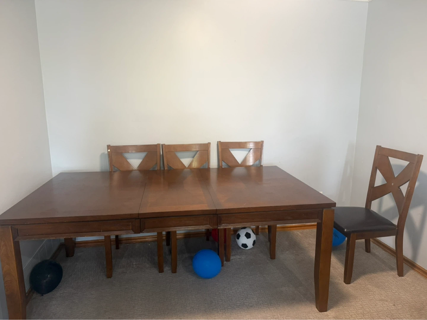 Wooden Dining Table with Chairs - photo 2