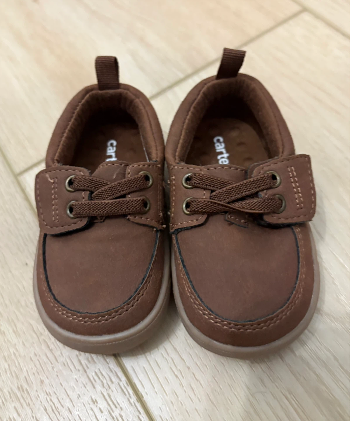 ⚽ Carter's Baby Boy Every Step First Walker Shoes Brown Size 3.5