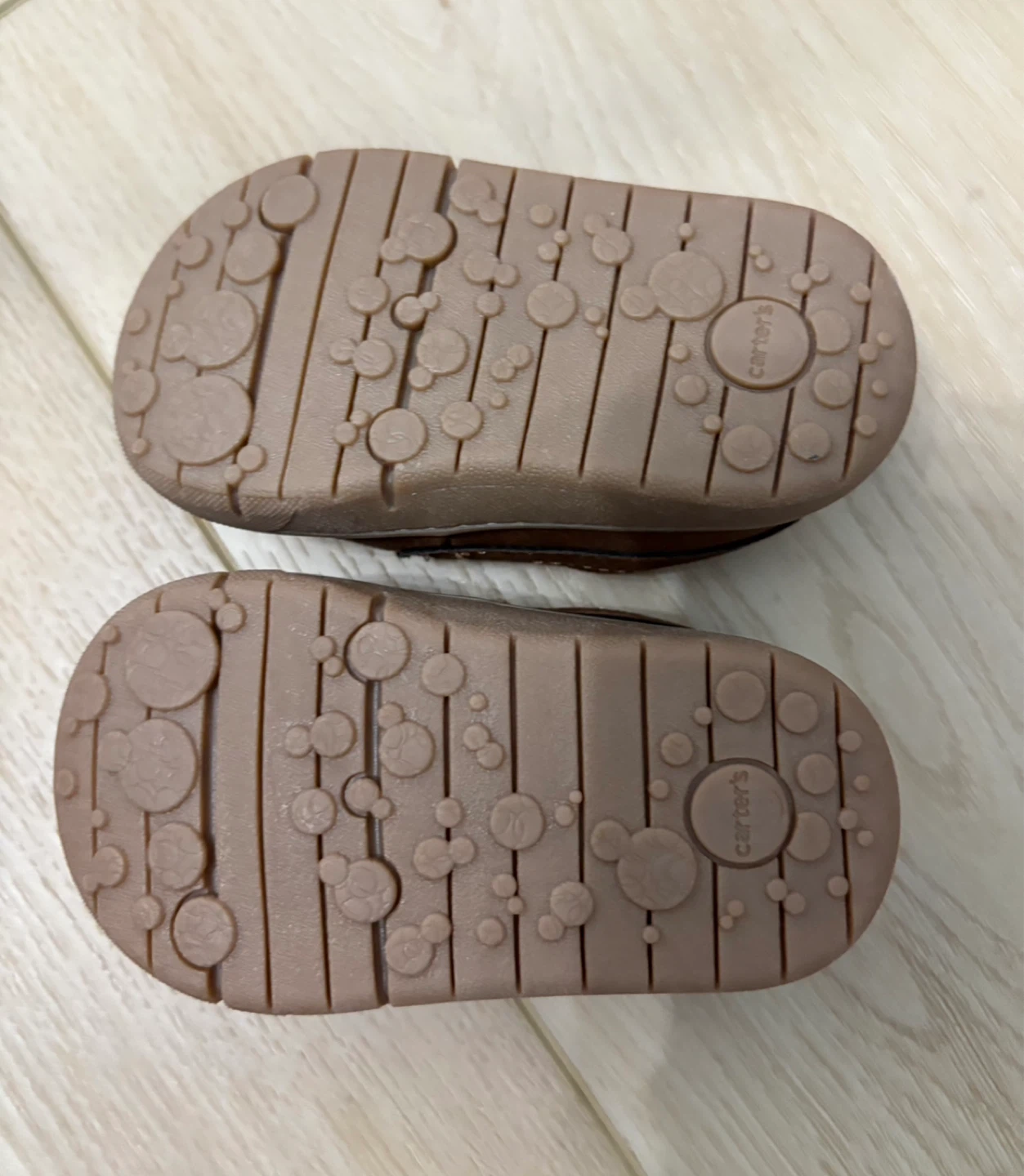 ⚽ Carter's Baby Boy Every Step First Walker Shoes Brown Size 3.5 - photo 2