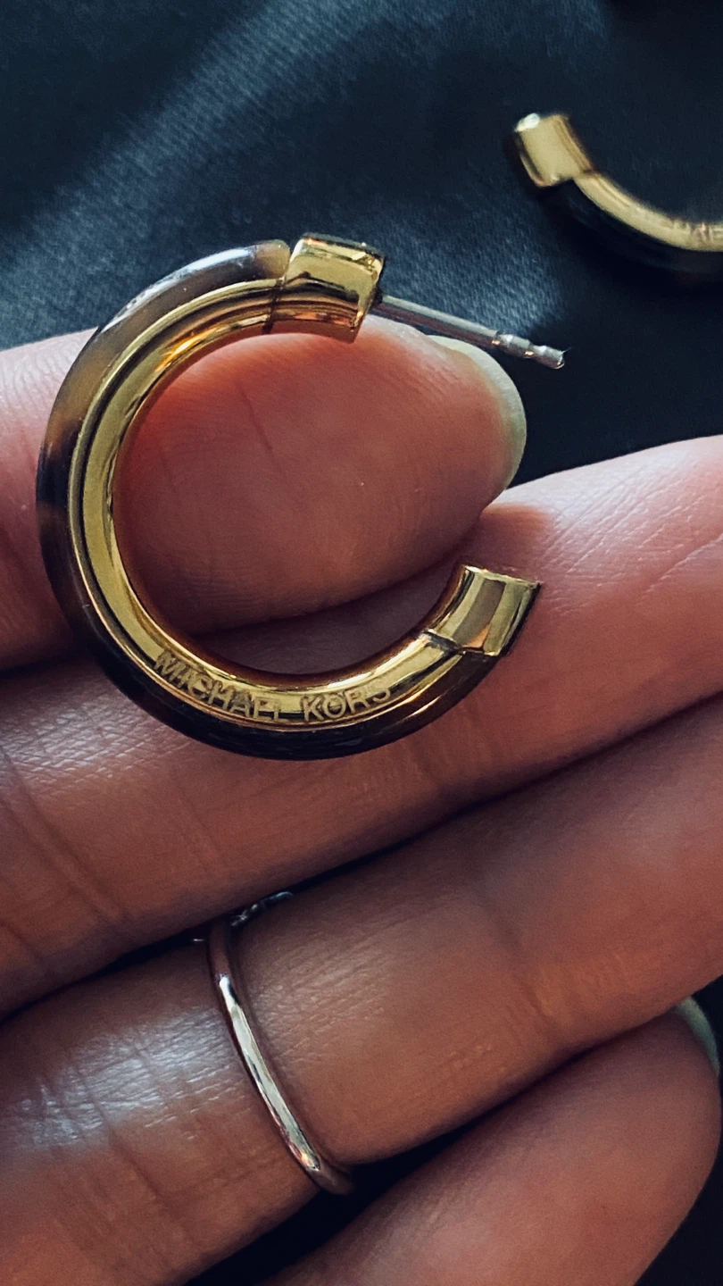 Michael Kors Tortoiseshell Hoop Earrings - photo 3