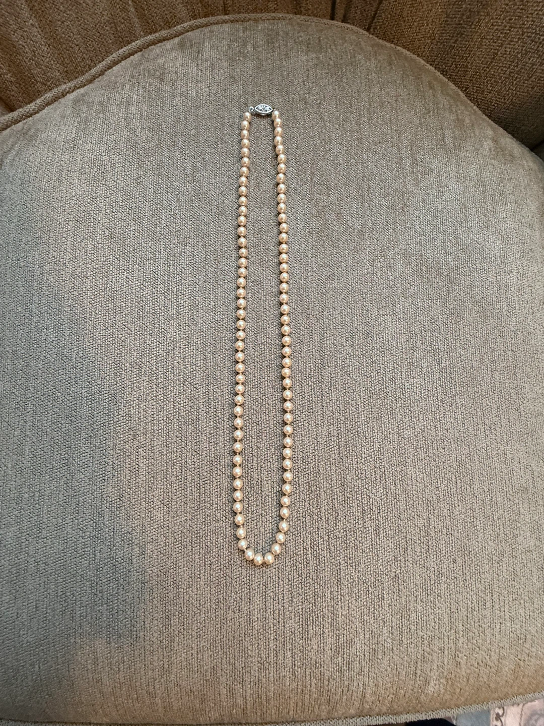 ⚽️Elegant Pearl Necklace with Silver Clasp Reduced price! - photo 5