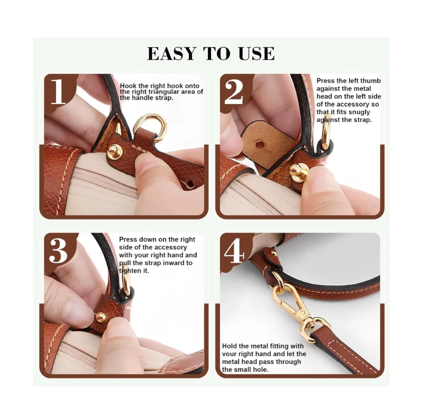 Brand new Crossbody Strap for Longchamp Mini Bag - photo 4