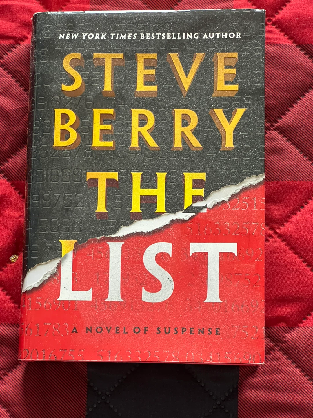 ⚽ Steve Berry The List Novel of Suspense Book