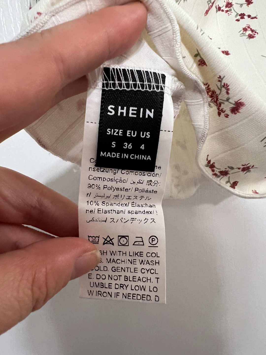 ⚽ SHEIN Floral Ribbed Tank Top - photo 3