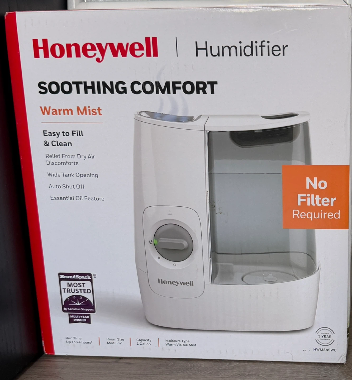 Honeywell Warm Mist Humidifier - Like New / In Box⚽️