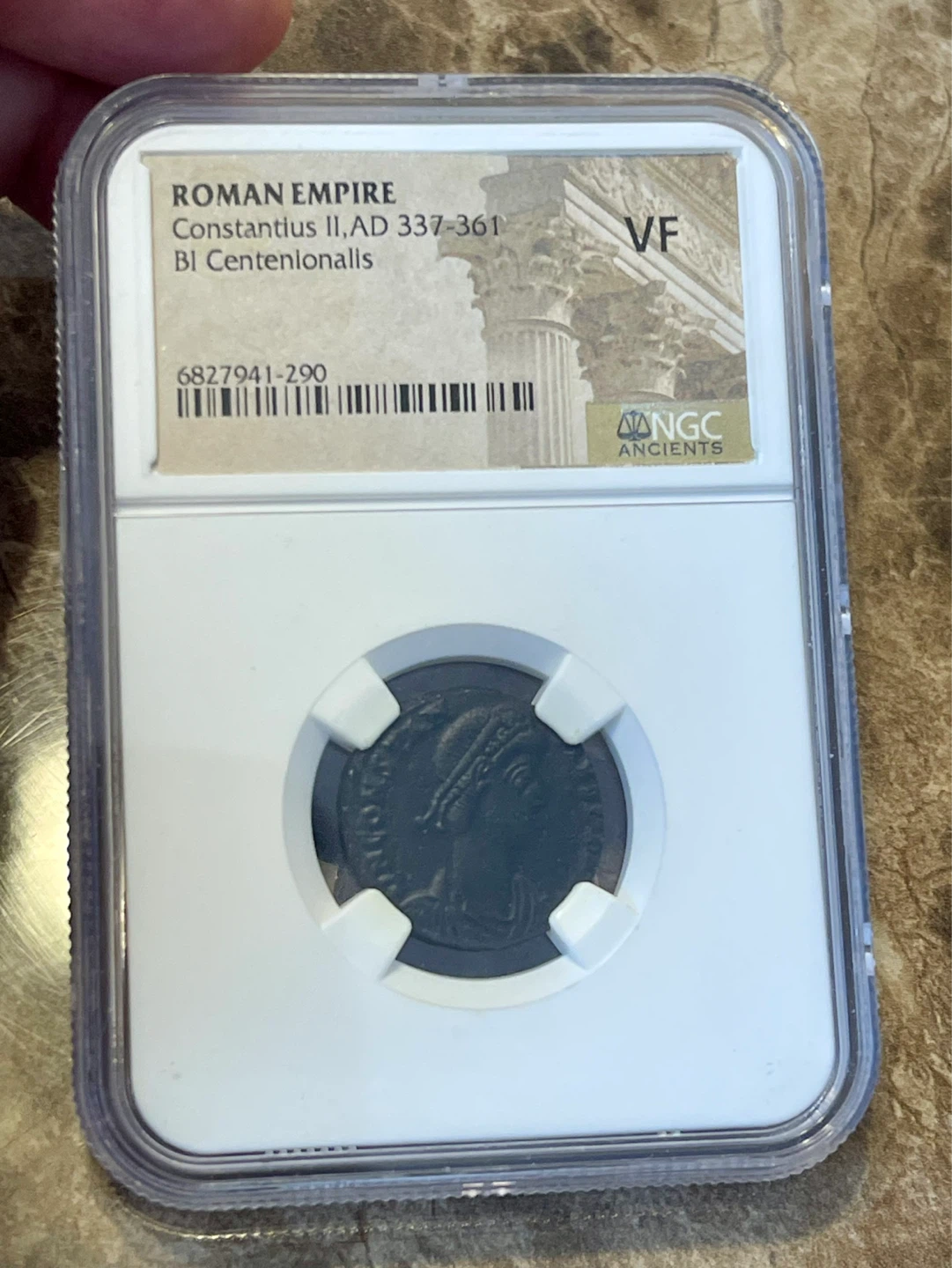 Roman Empire Constantinus II BI Centenionalis VF NGC Graded Coin - photo 3