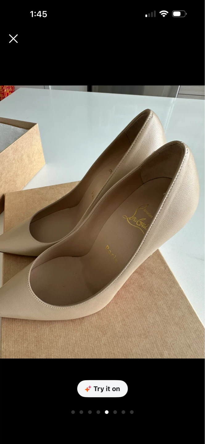 Christian Louboutin Nude Leather Pumps - Size 38 ⚽️ - photo 4