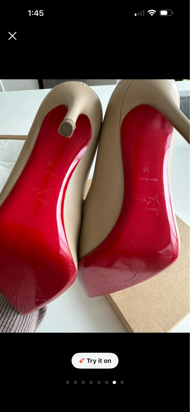 Christian Louboutin Nude Leather Pumps - Size 38 ⚽️ - photo 5