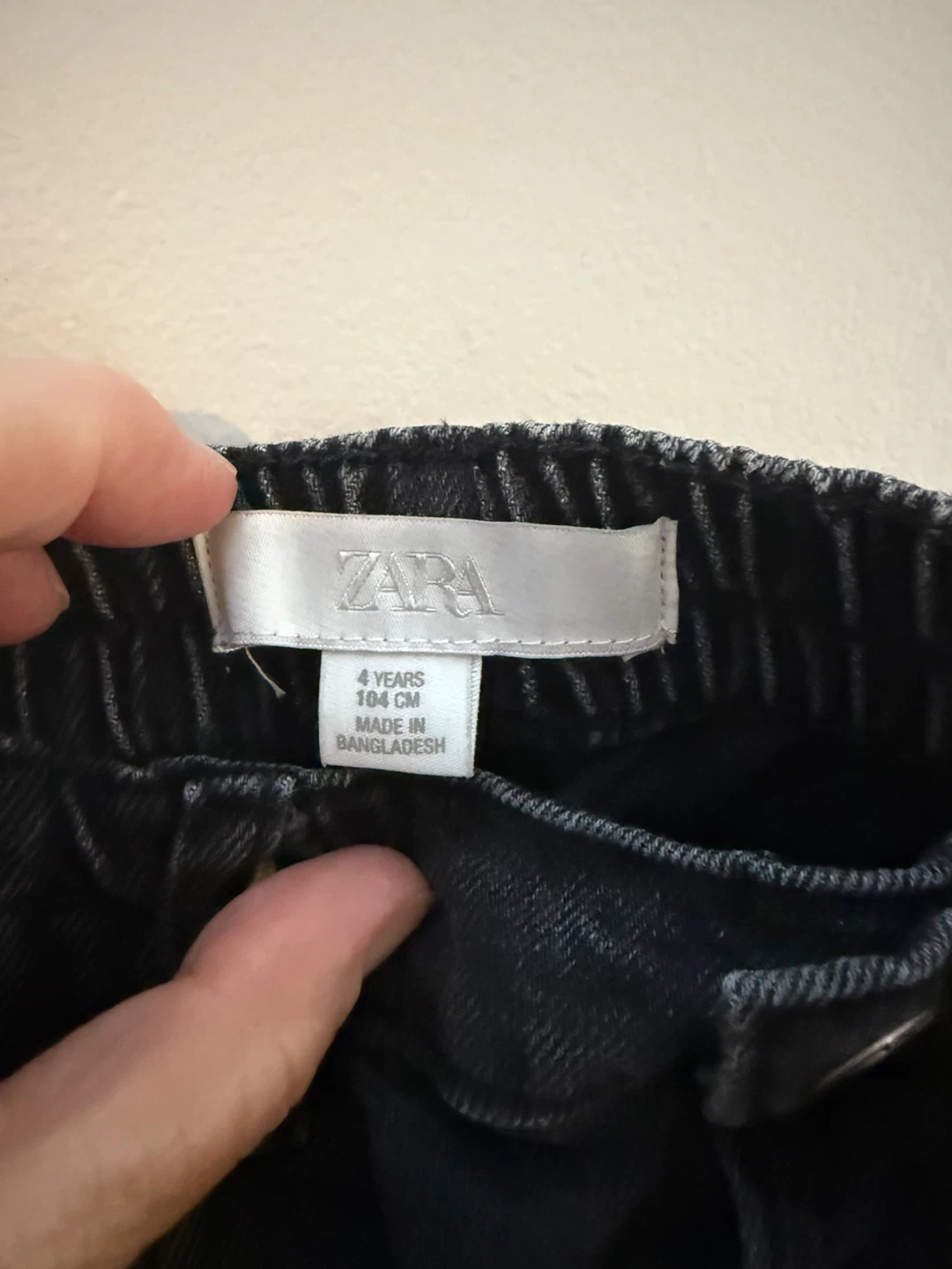 Zara Kids Mickey Mouse Denim Jeans - Size 4 Years - photo 2