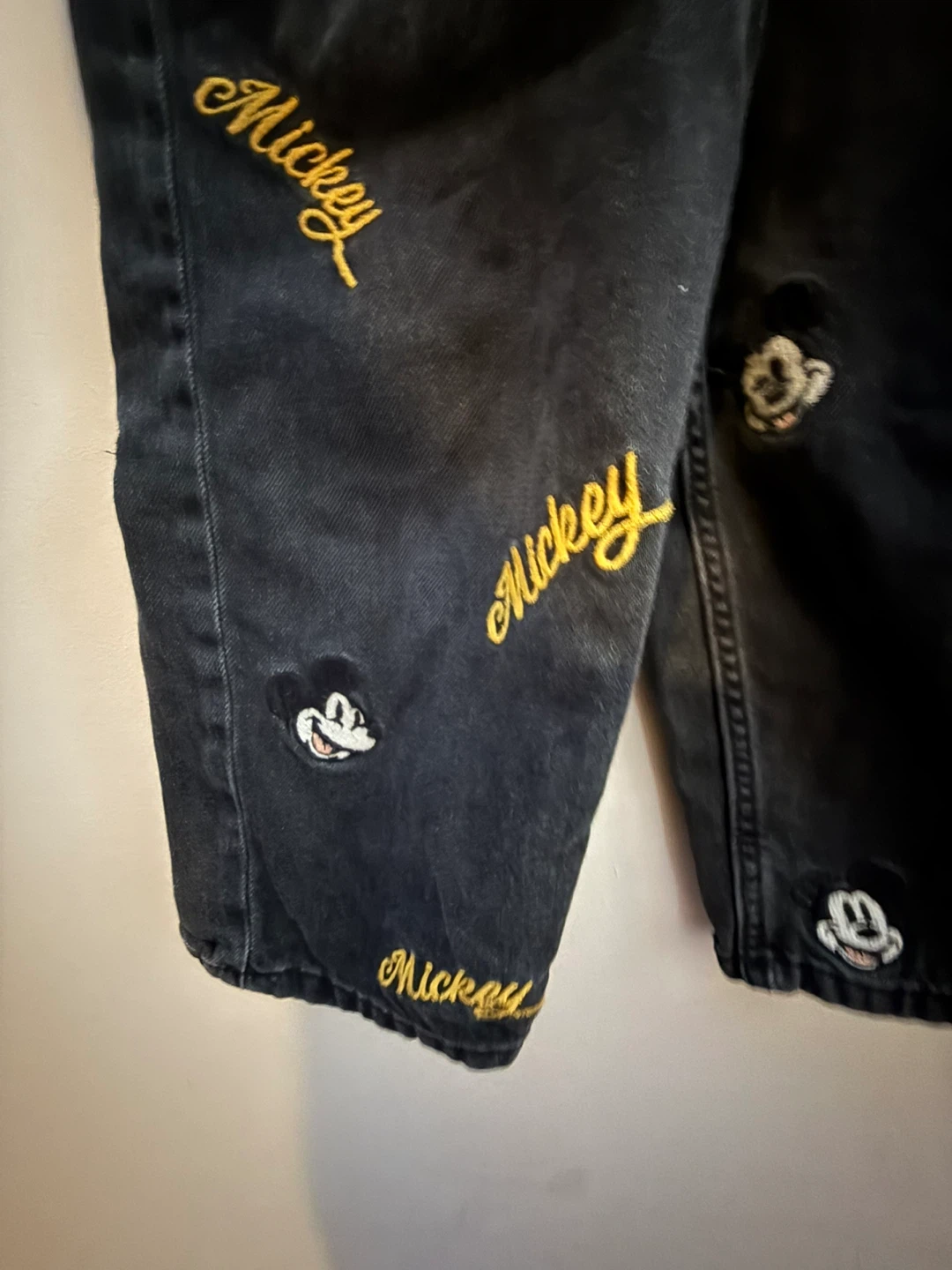 Zara Kids Mickey Mouse Denim Jeans - Size 4 Years - photo 3