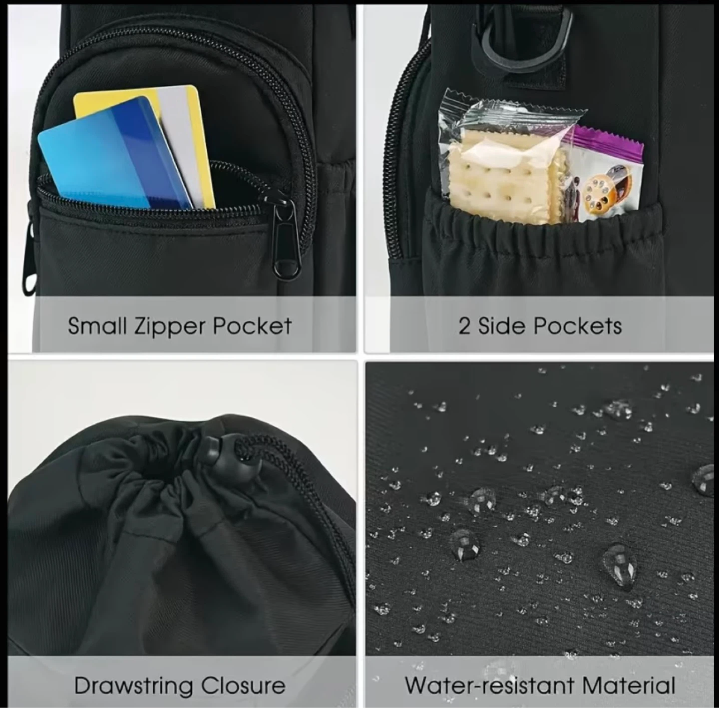 Water Bottle Carrier Bag with Multiple Pockets - photo 4