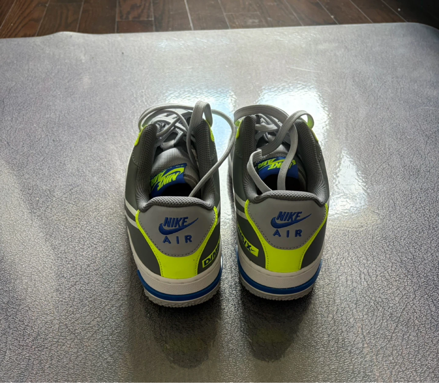 Nike Air Force 1 React Grey Neon - Size 10 - photo 3