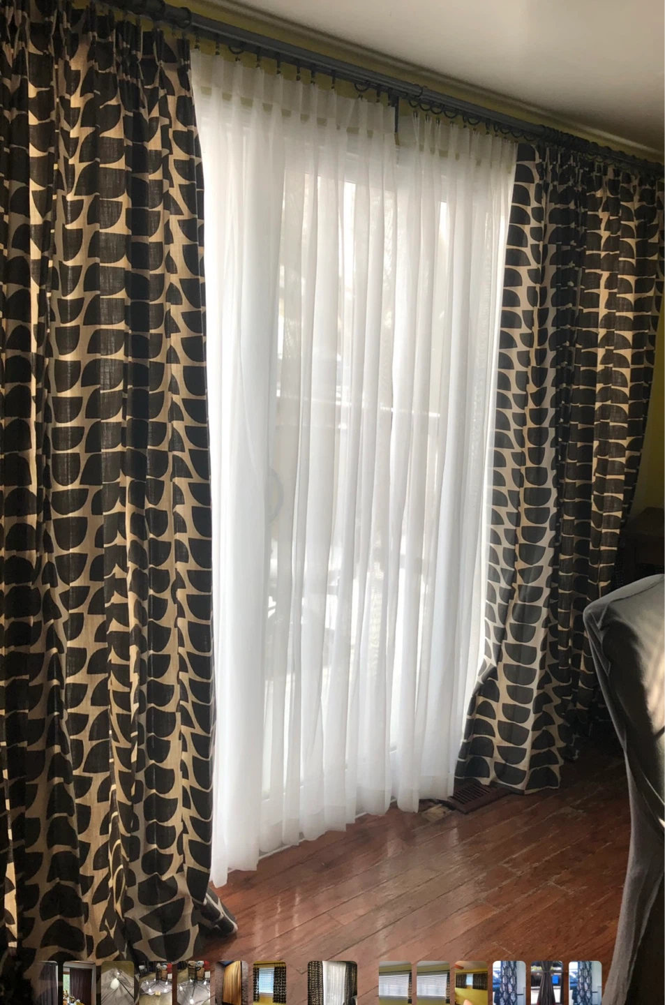 Custom lined drapes