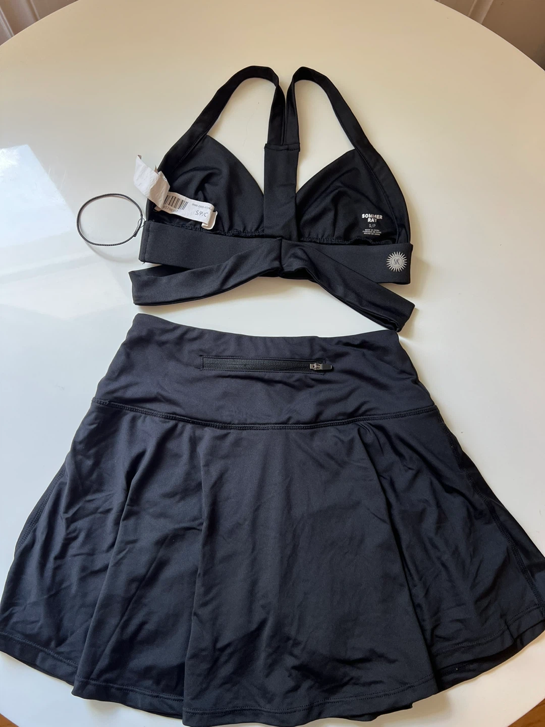 ⚽ (New) Black Athletic Skirt and Top - S - photo 2