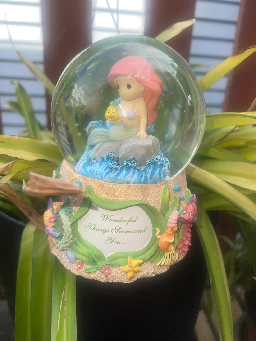 Disney Precious Moments Ariel Snow Globe ⚽