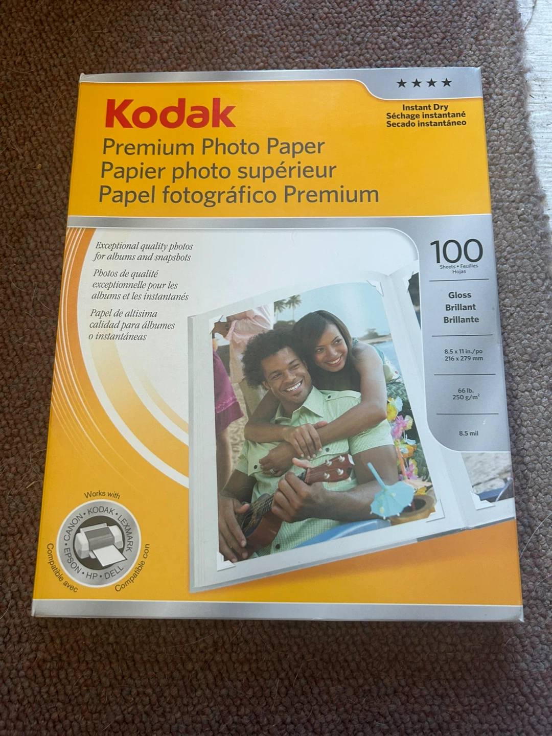 Kodak Premium Photo Paper 100 Sheets Glossy 8.5 x 11 in⚽️