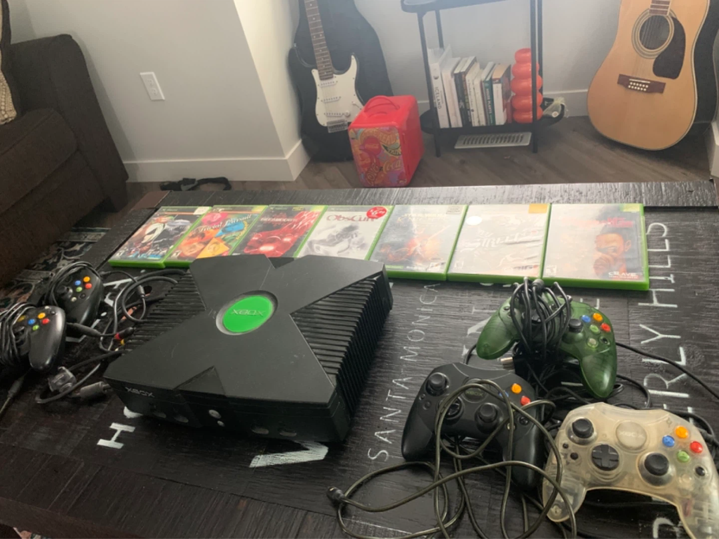 Original Xbox Console Bundle with +8 Games and 5 Controllers - photo 4