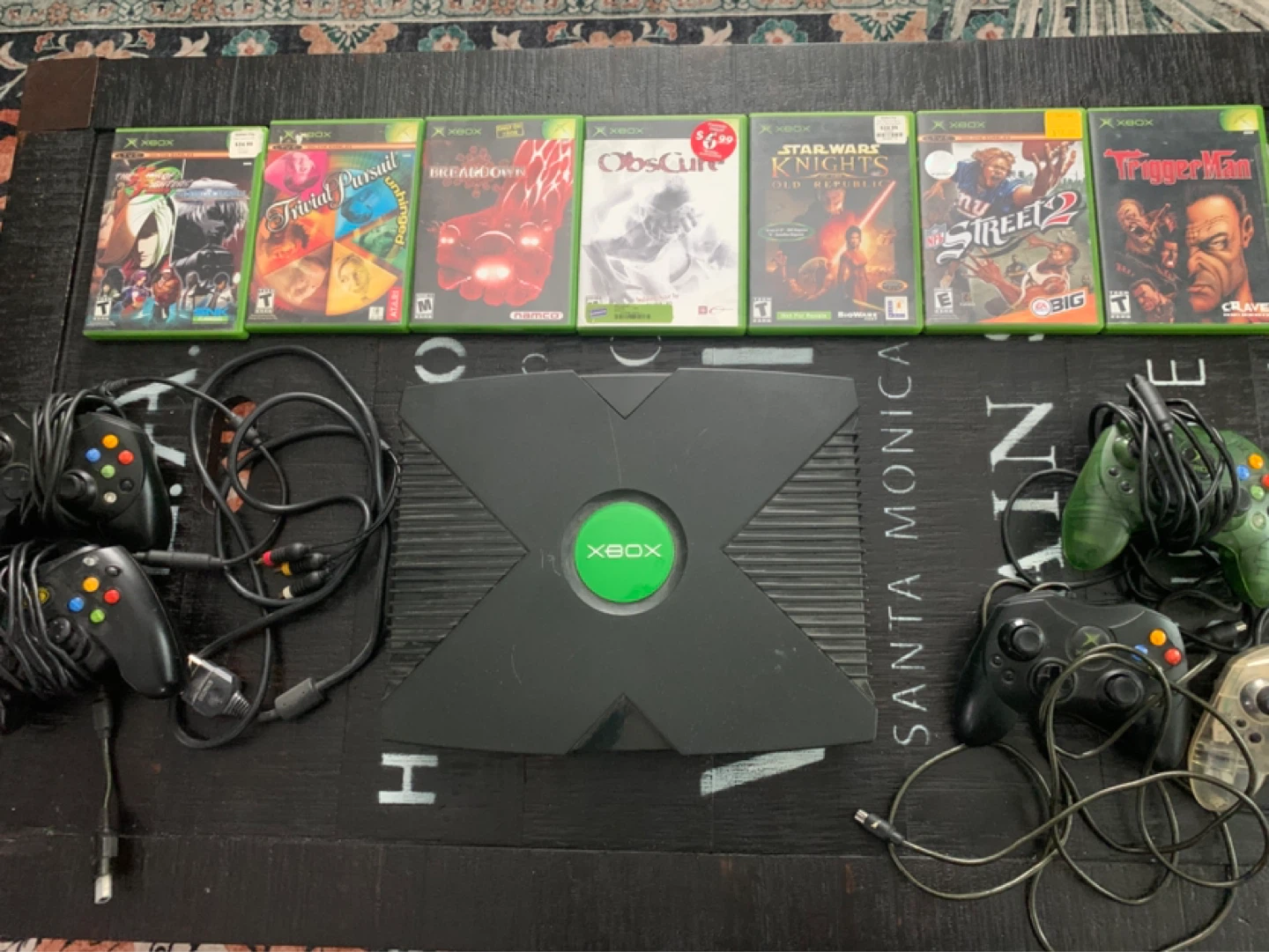 Original Xbox Console Bundle with +8 Games and 5 Controllers - photo 3
