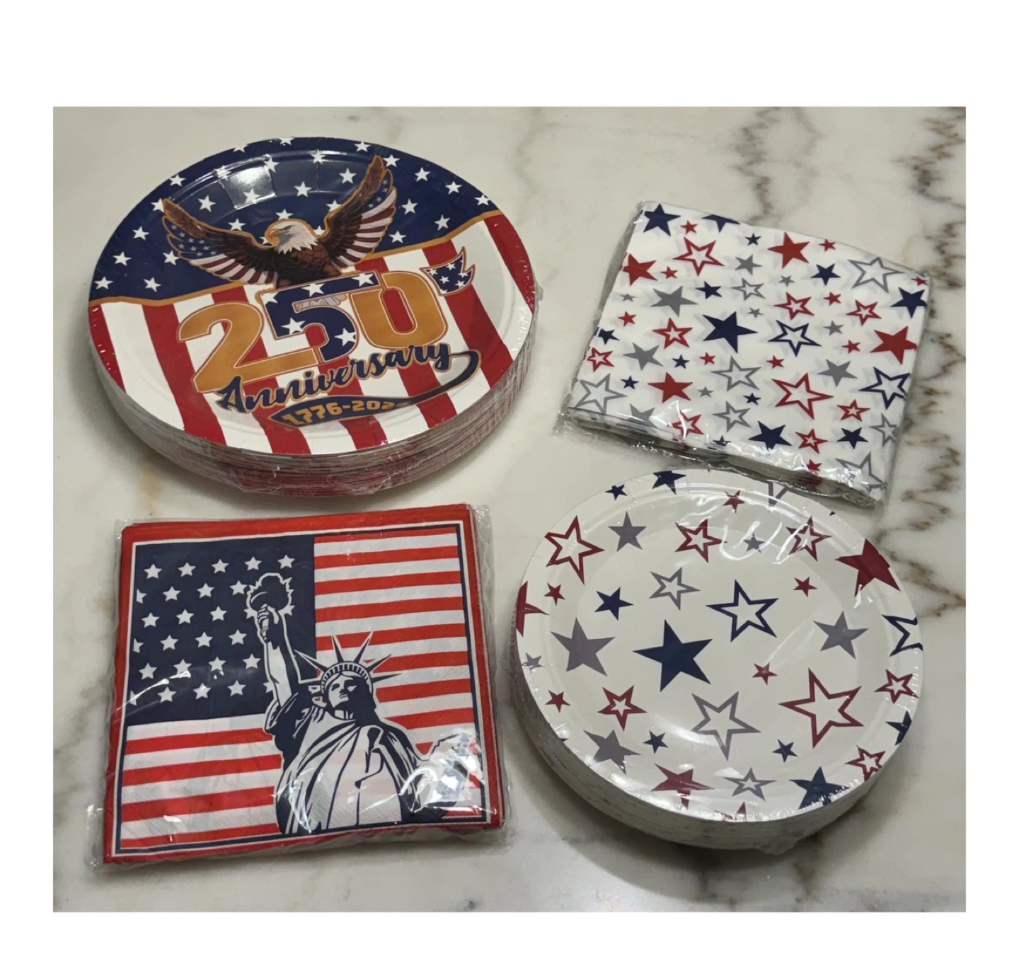 Brand new 4th of July Party Supplies Set for 50 Guests - photo 2