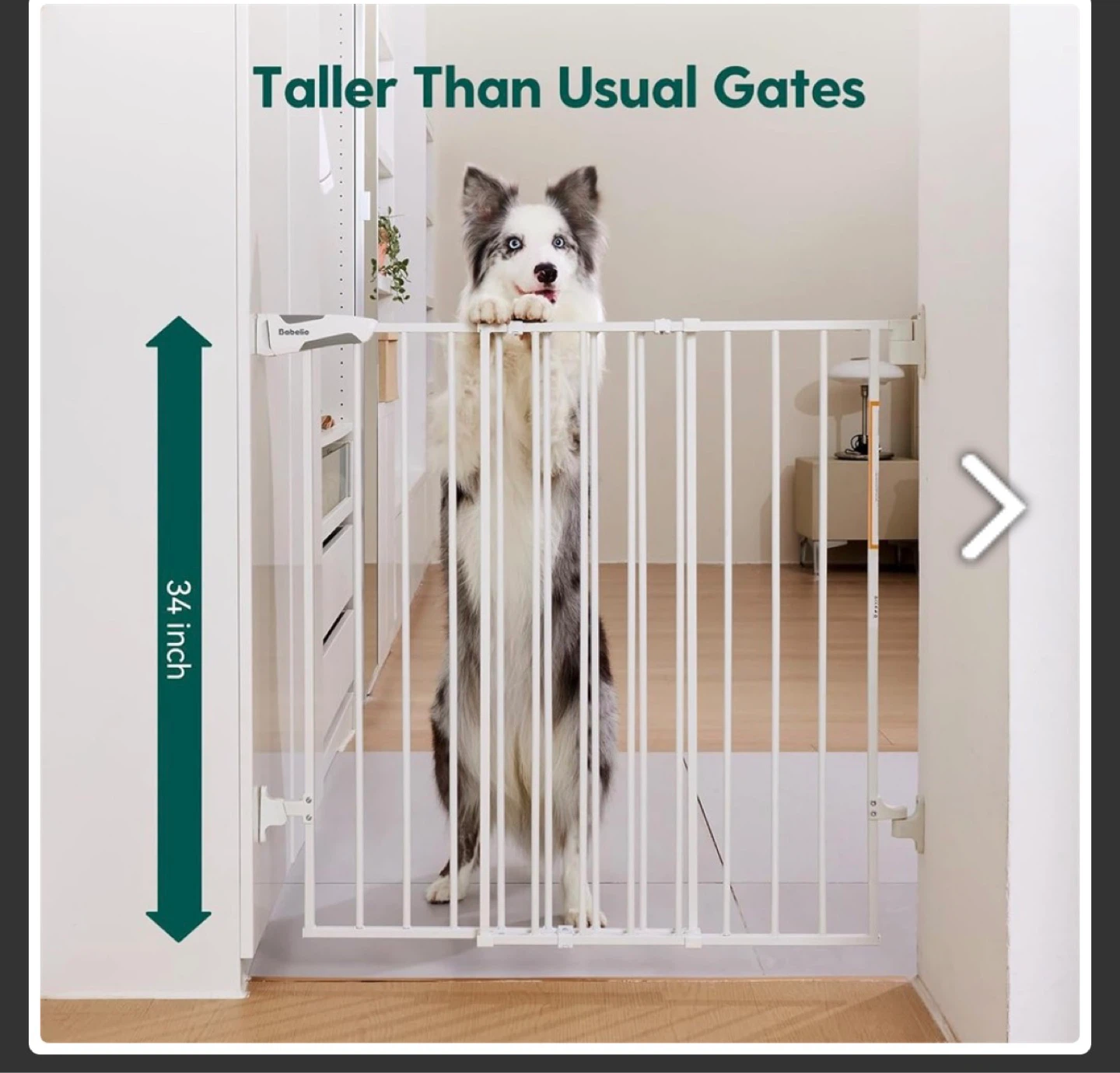 Dobello White Safety Gate 34" Tall - photo 2