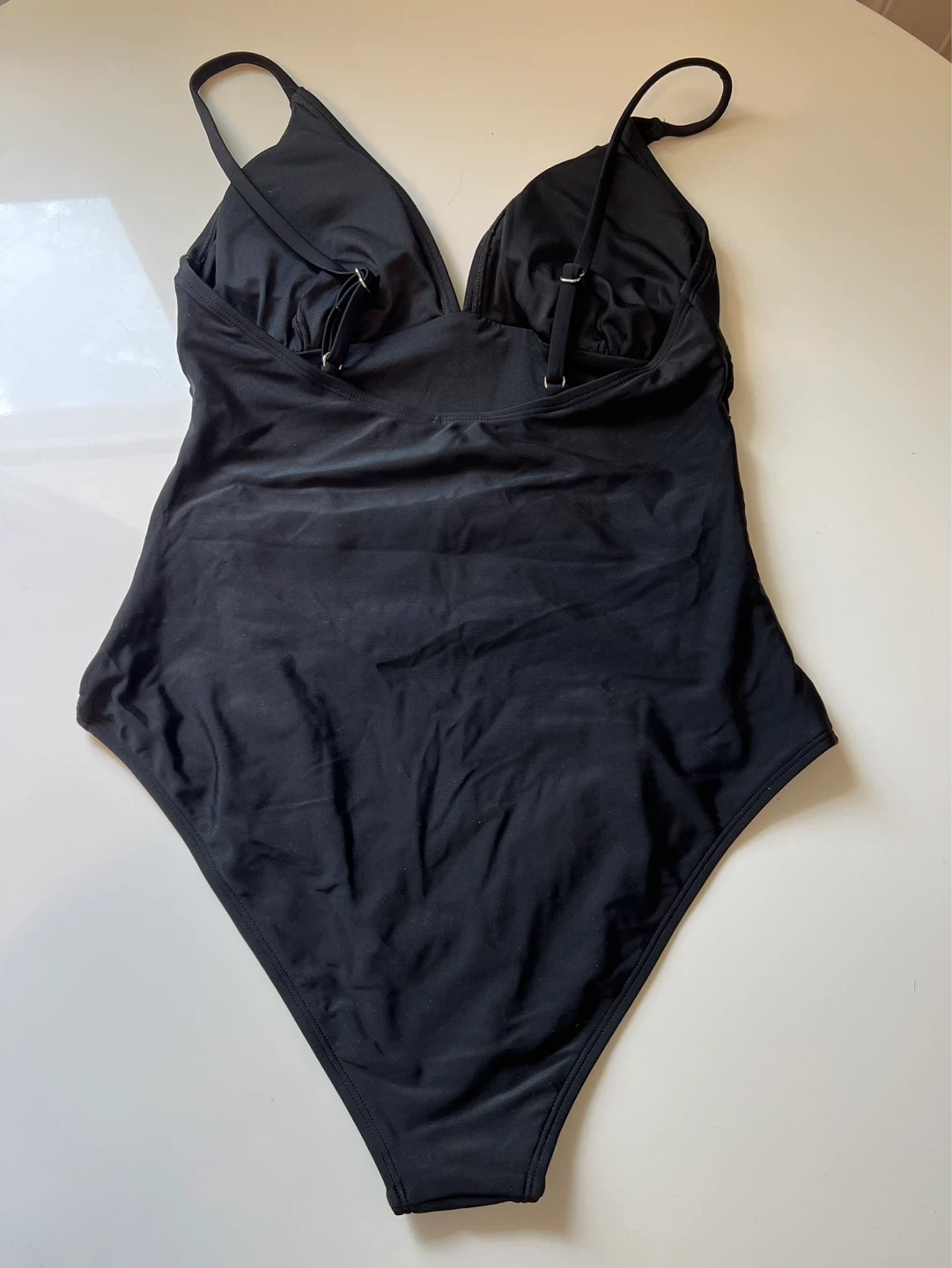 ⚽ (New) Black One-Piece Swimsuit- M - photo 2
