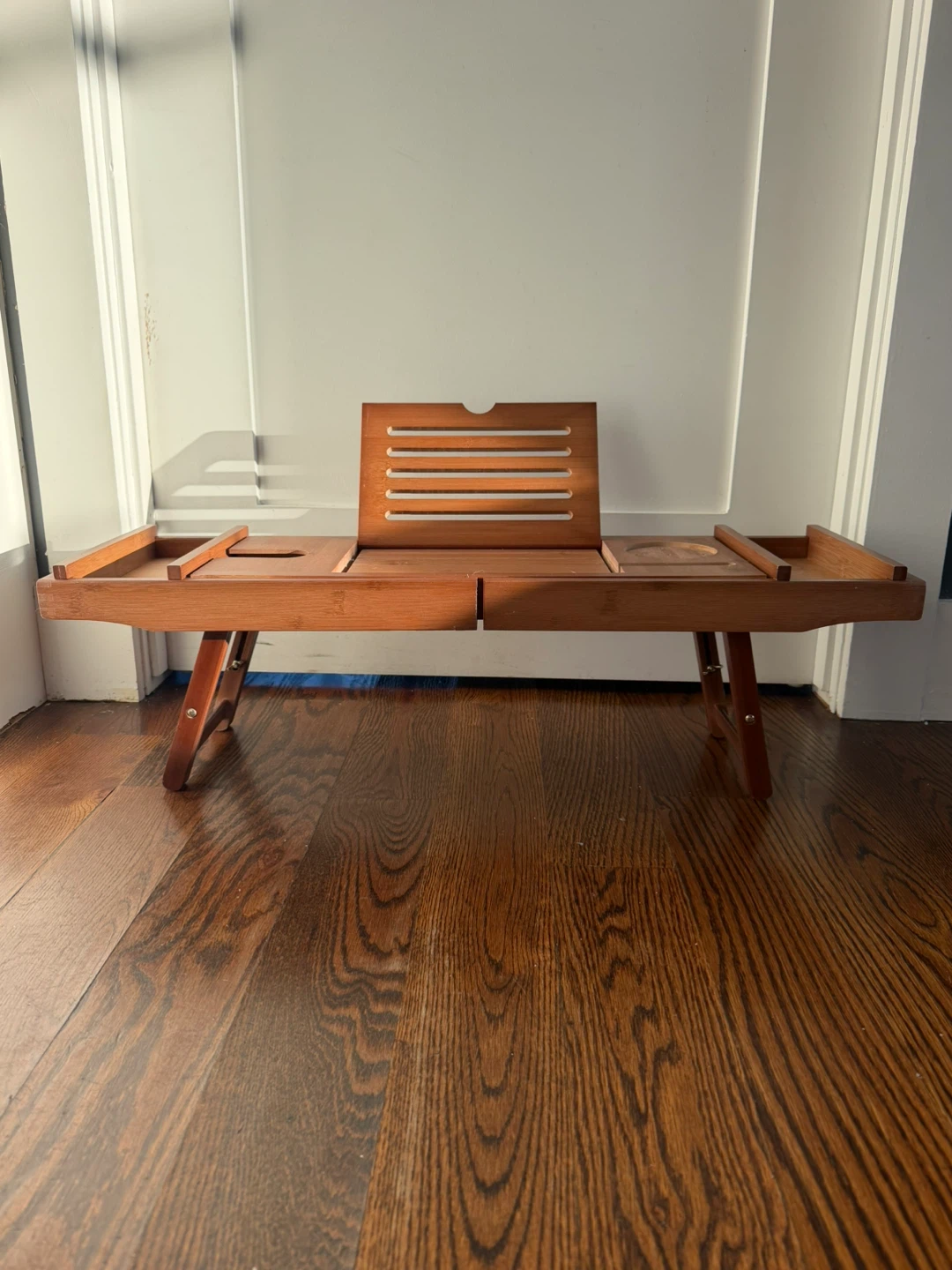 Wooden Bathtub Tray Caddy