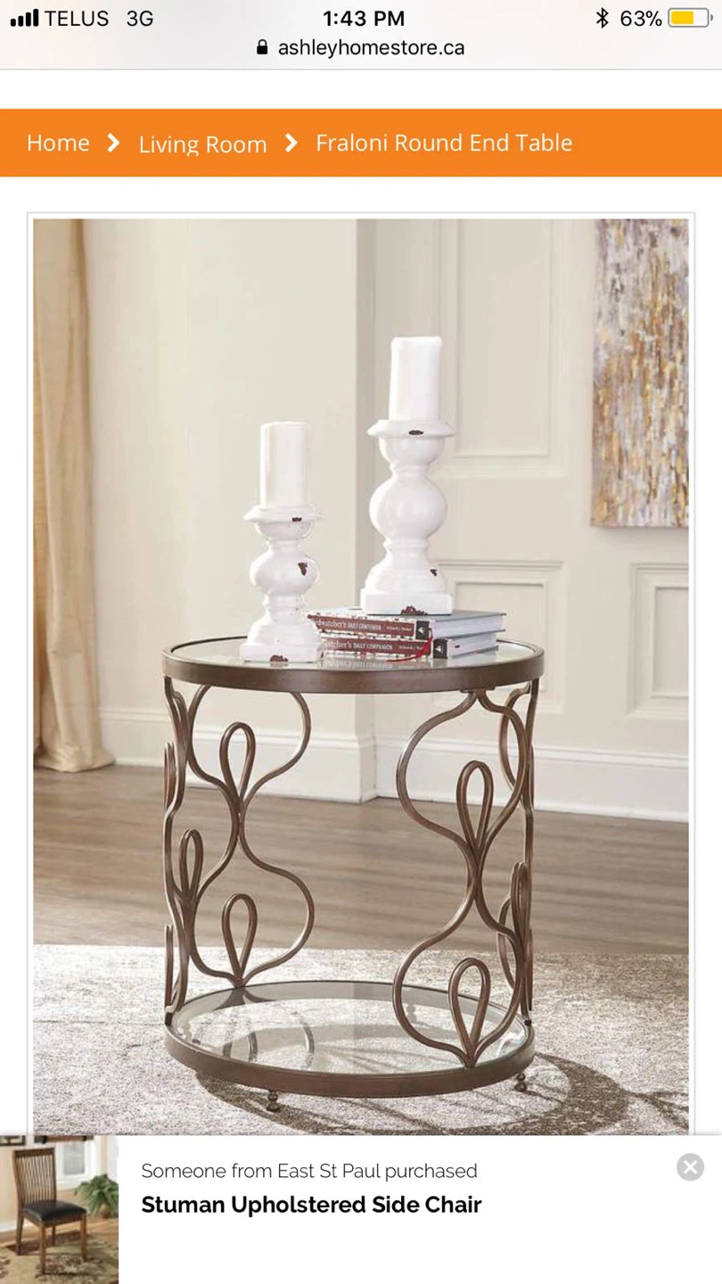 Avelynne Ocean set by Ashley, accent chairs and dinning chairs - photo 2