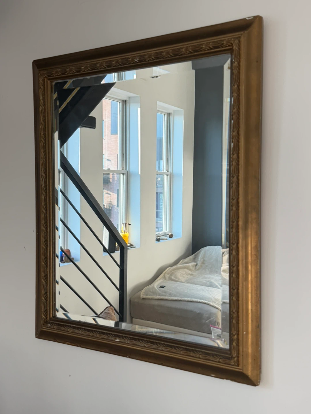 Ornate Gold Framed Wall Mirror