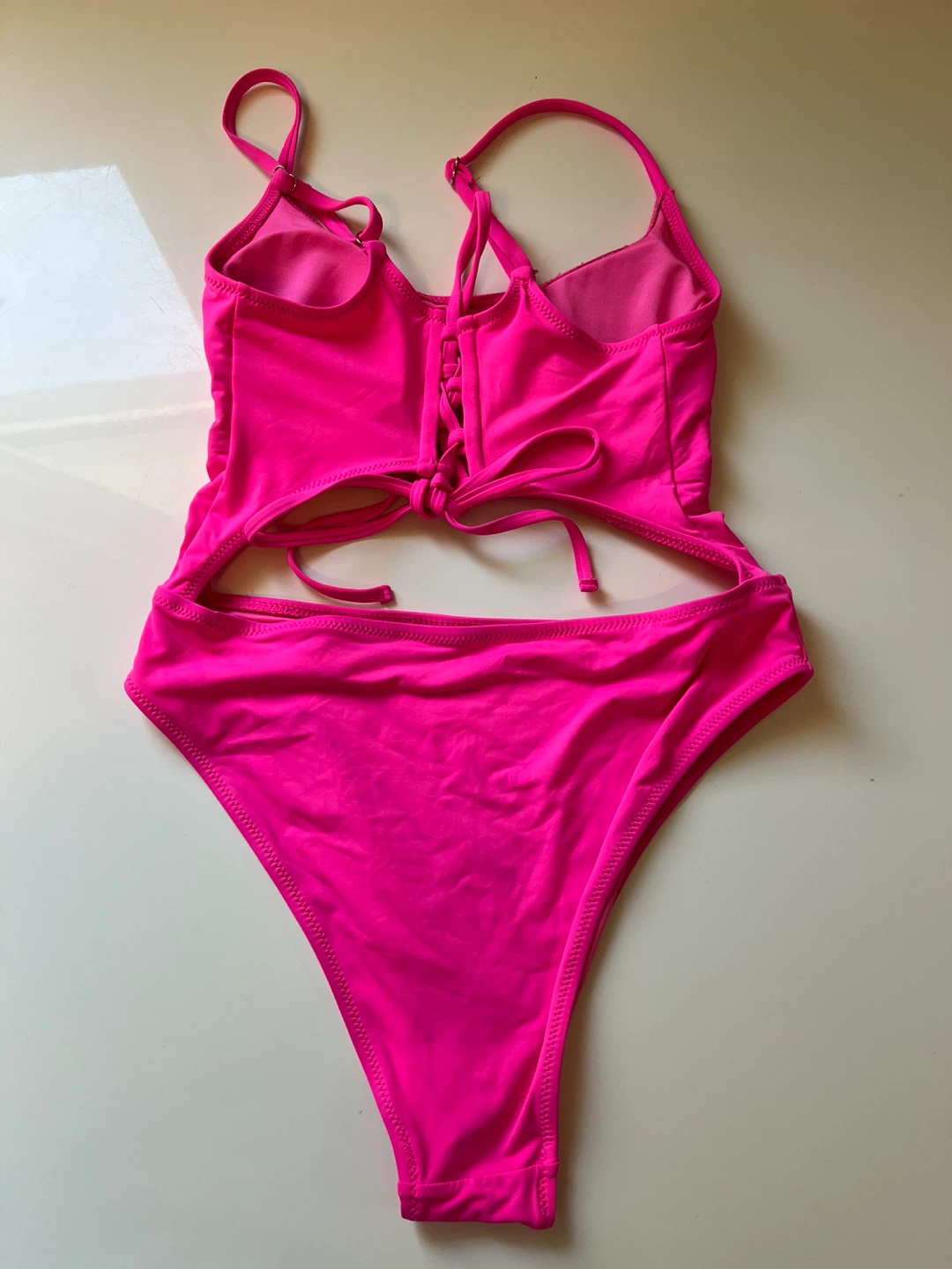 ⚽ (New) Pink One-Piece Swimsuit- S - photo 2