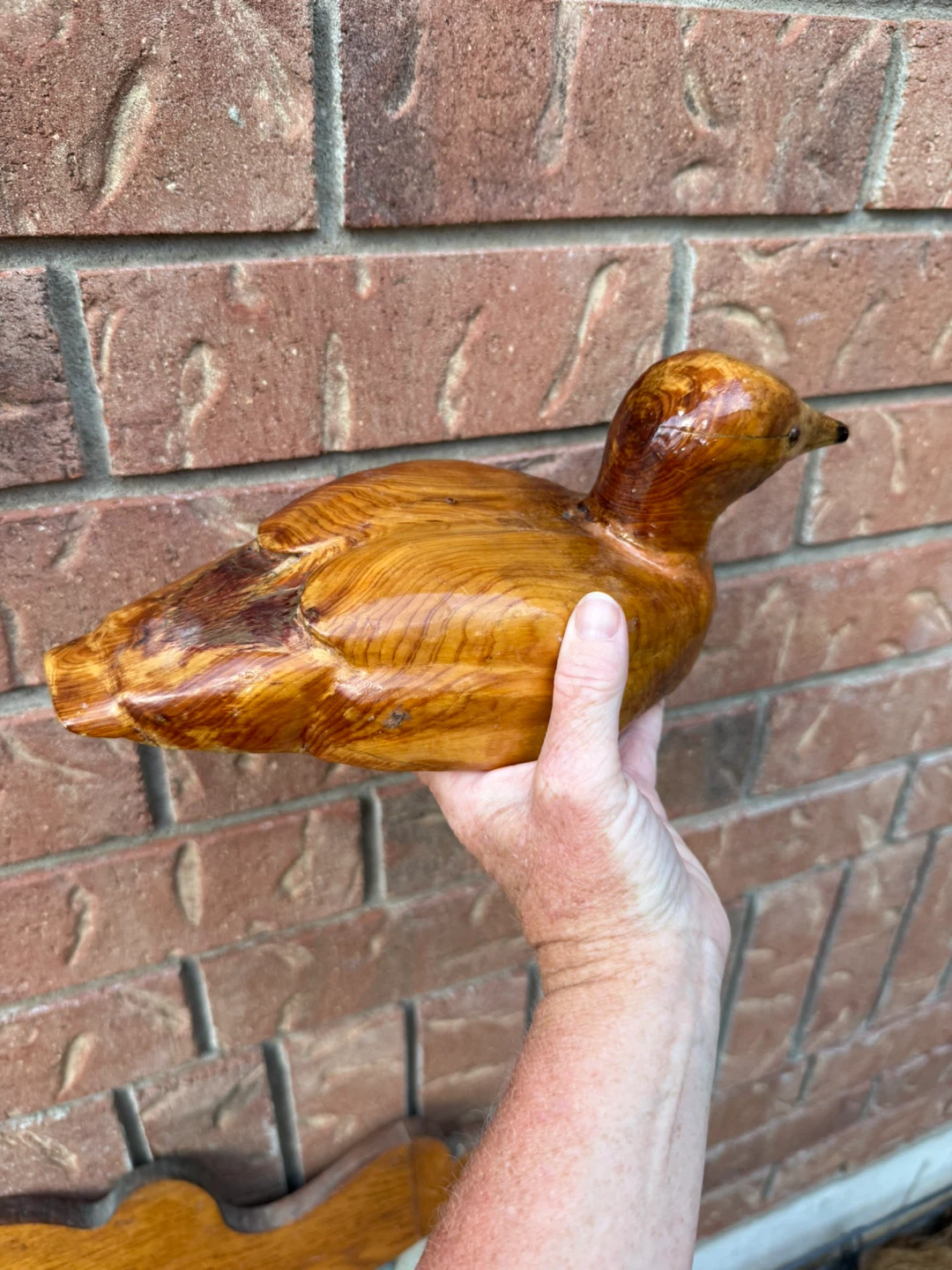 Wooden Duck Figurine - photo 3