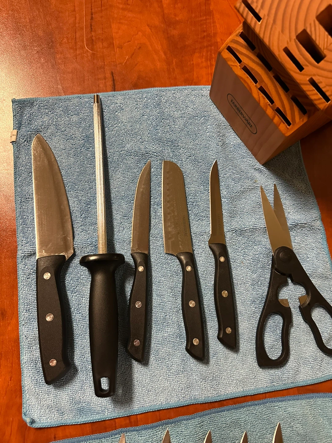Farberware 15-Piece Knife Set with Block - photo 2