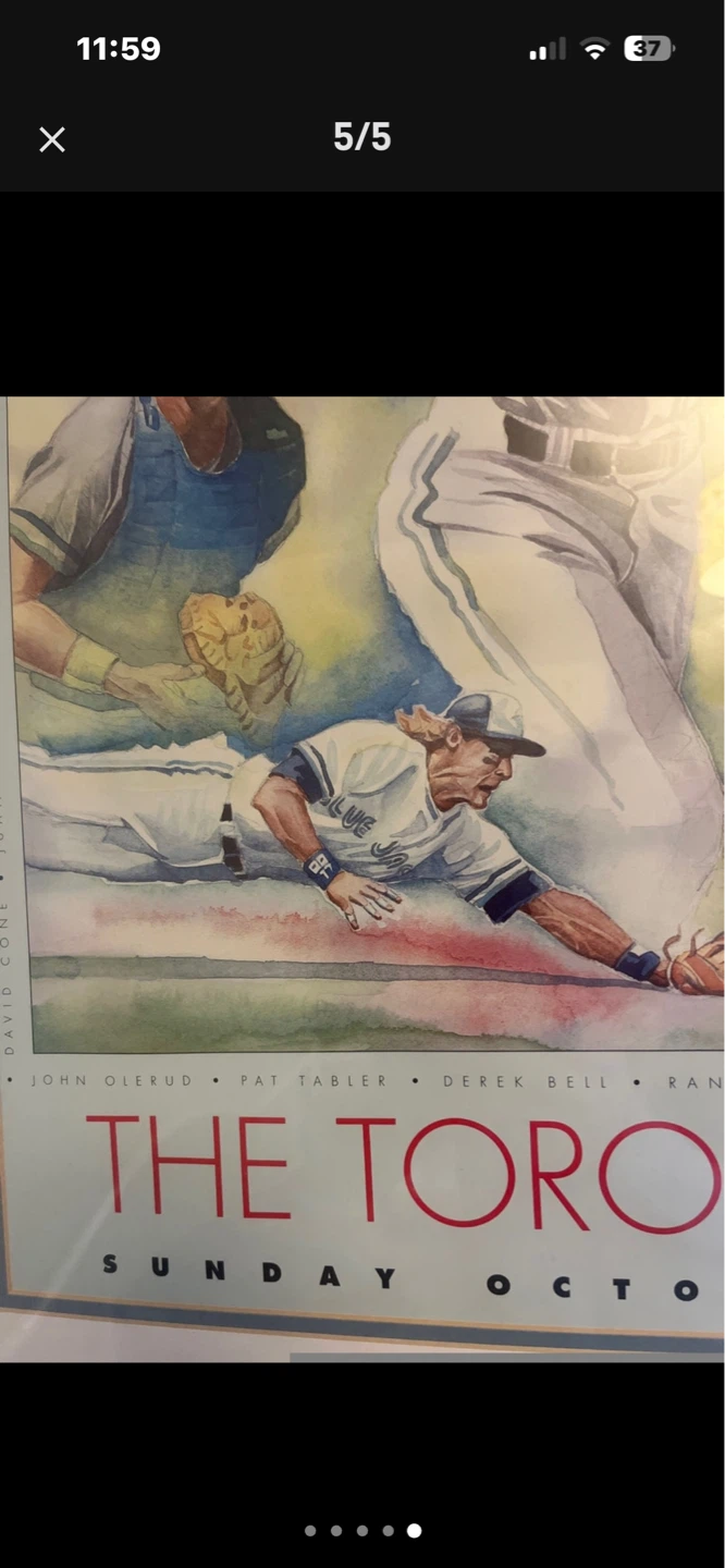 Toronto Star Baseball Poster - October 25 1992 - photo 4
