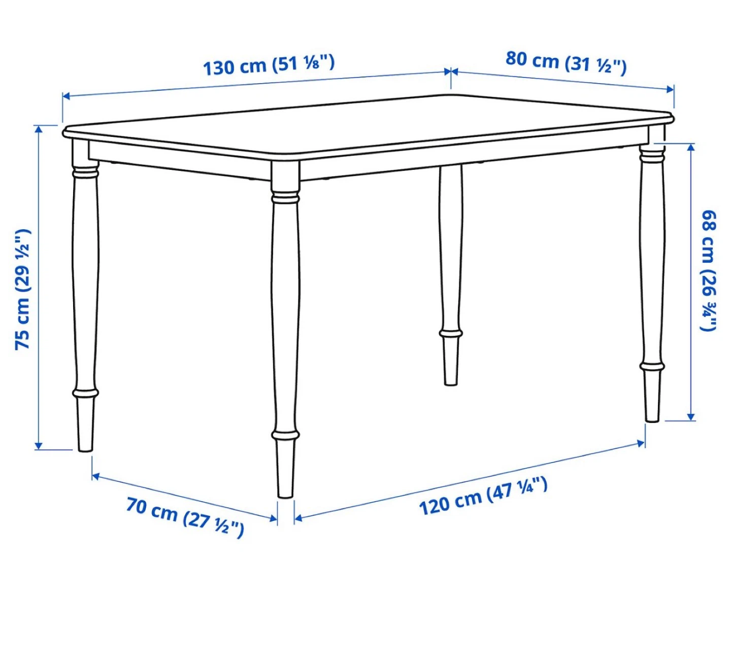 Wooden Dining Table with 4 Chairs - photo 4