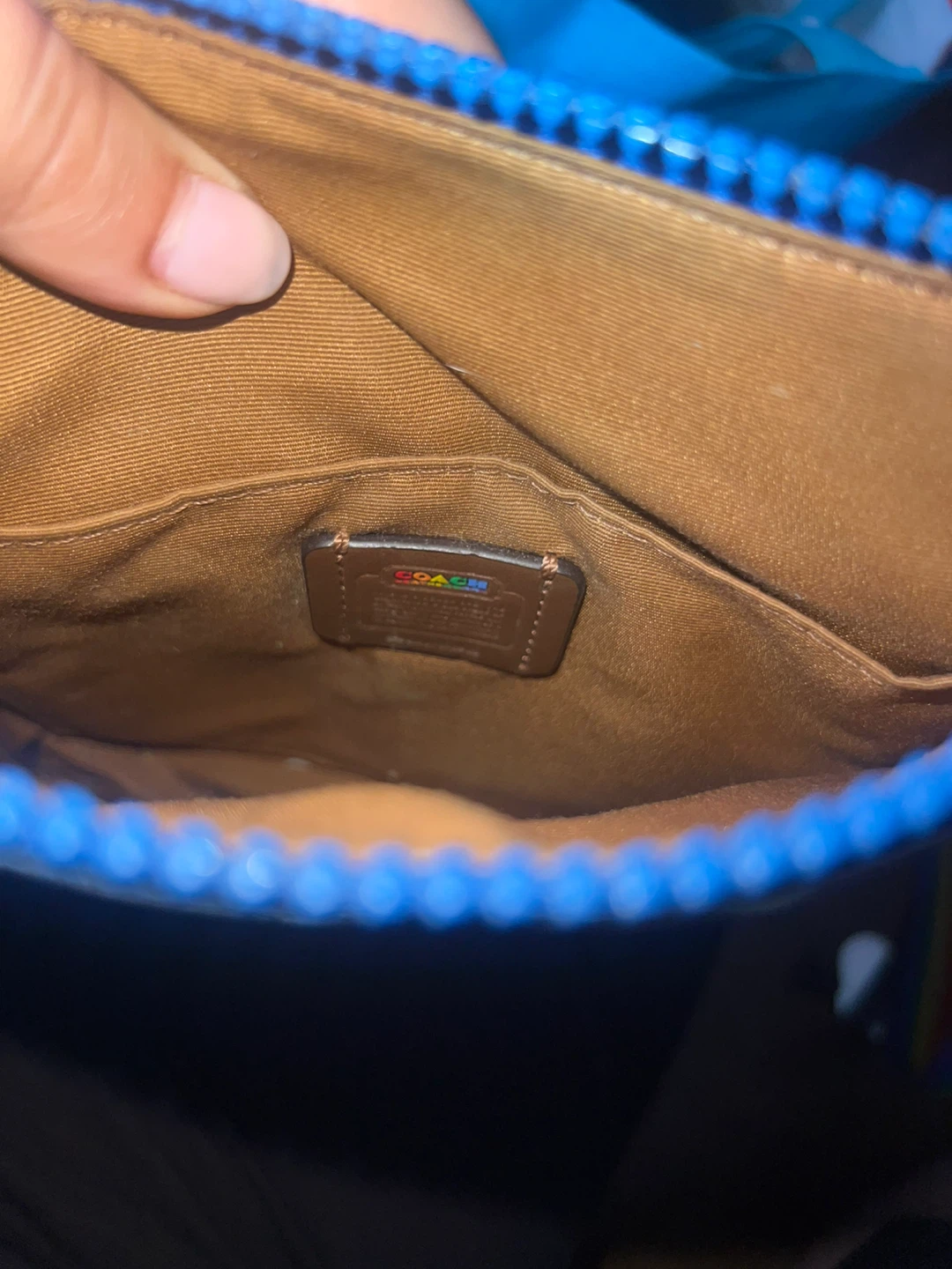 Coach White Leather Crossbody Bag with Rainbow Horse ⚽ - photo 5