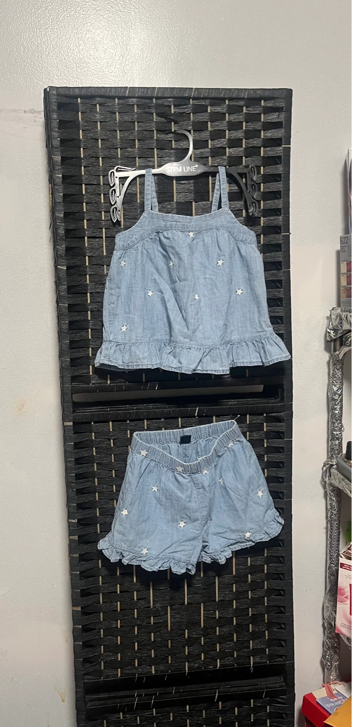 Gap Kids Denim Star Tank Top and Shorts Set - photo 3