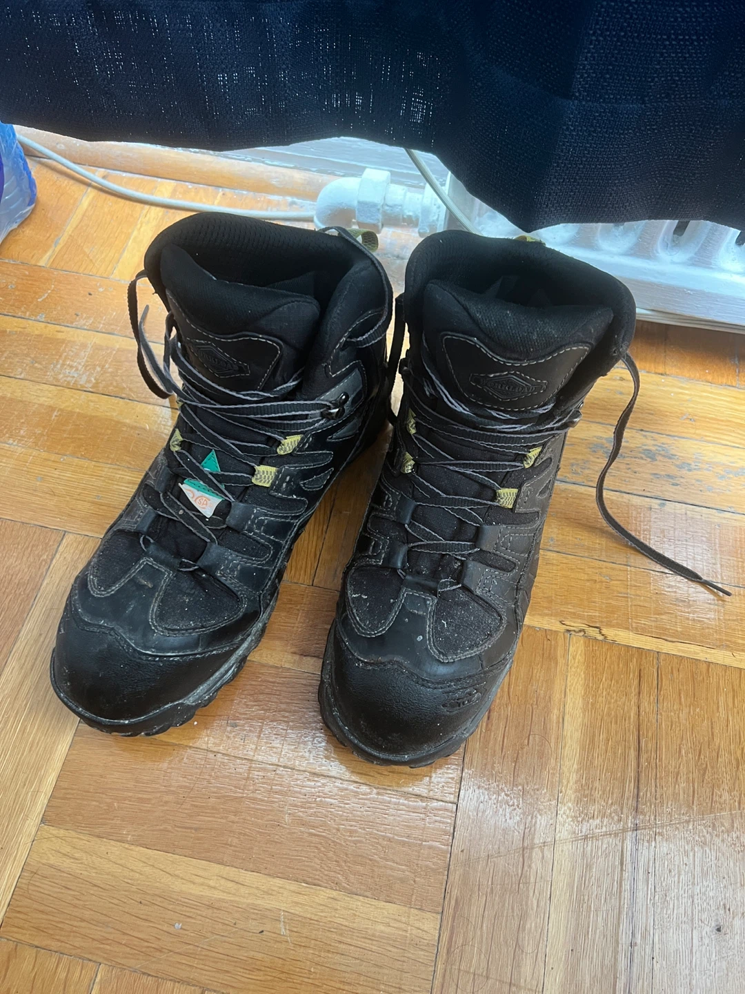 Black Wellington Work Boots Size 11
