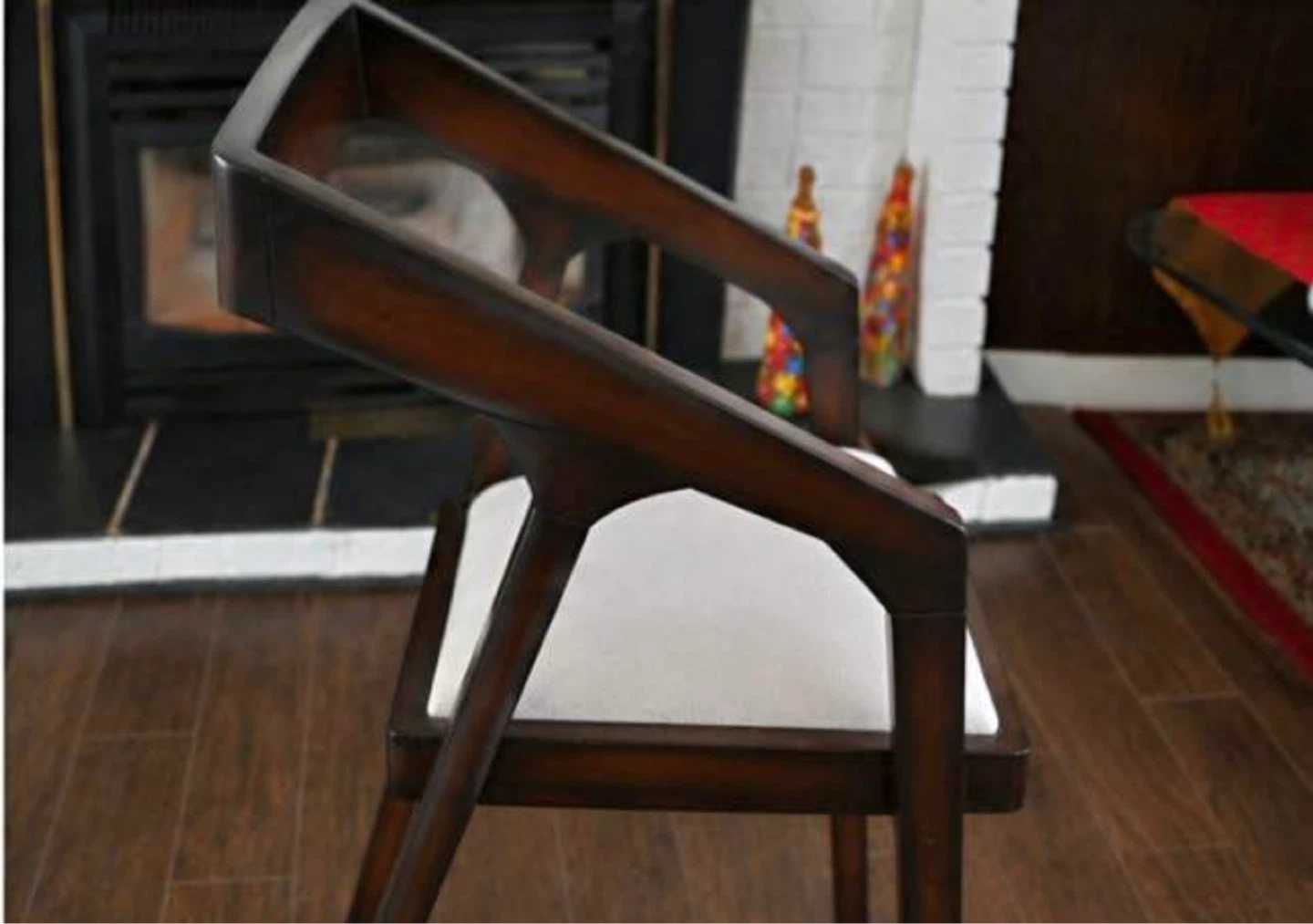 Wooden Accent Chairs with Cushions - photo 2