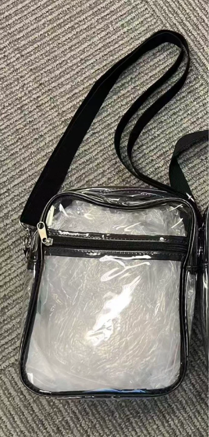 Clear Vinyl Crossbody Bag with Strap - photo 2