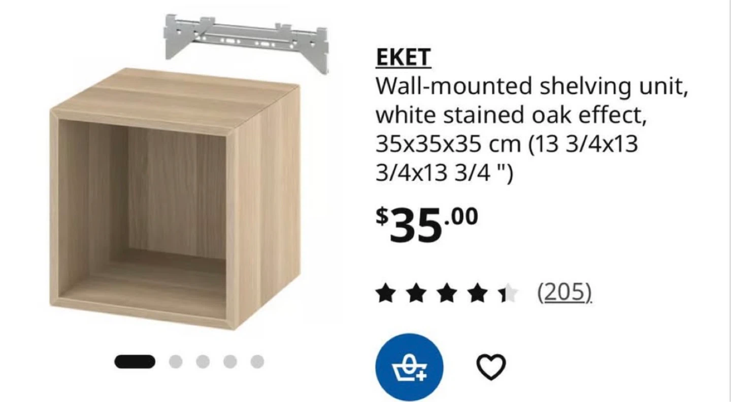 IKEA EKET Wall-mounted Shelving Unit