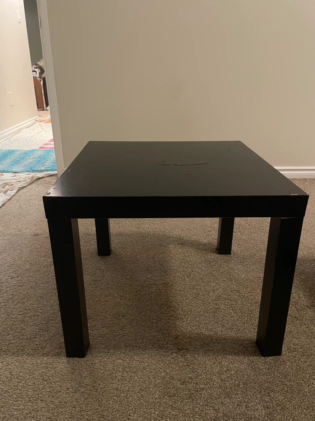 Ikea LACK Black Side Table