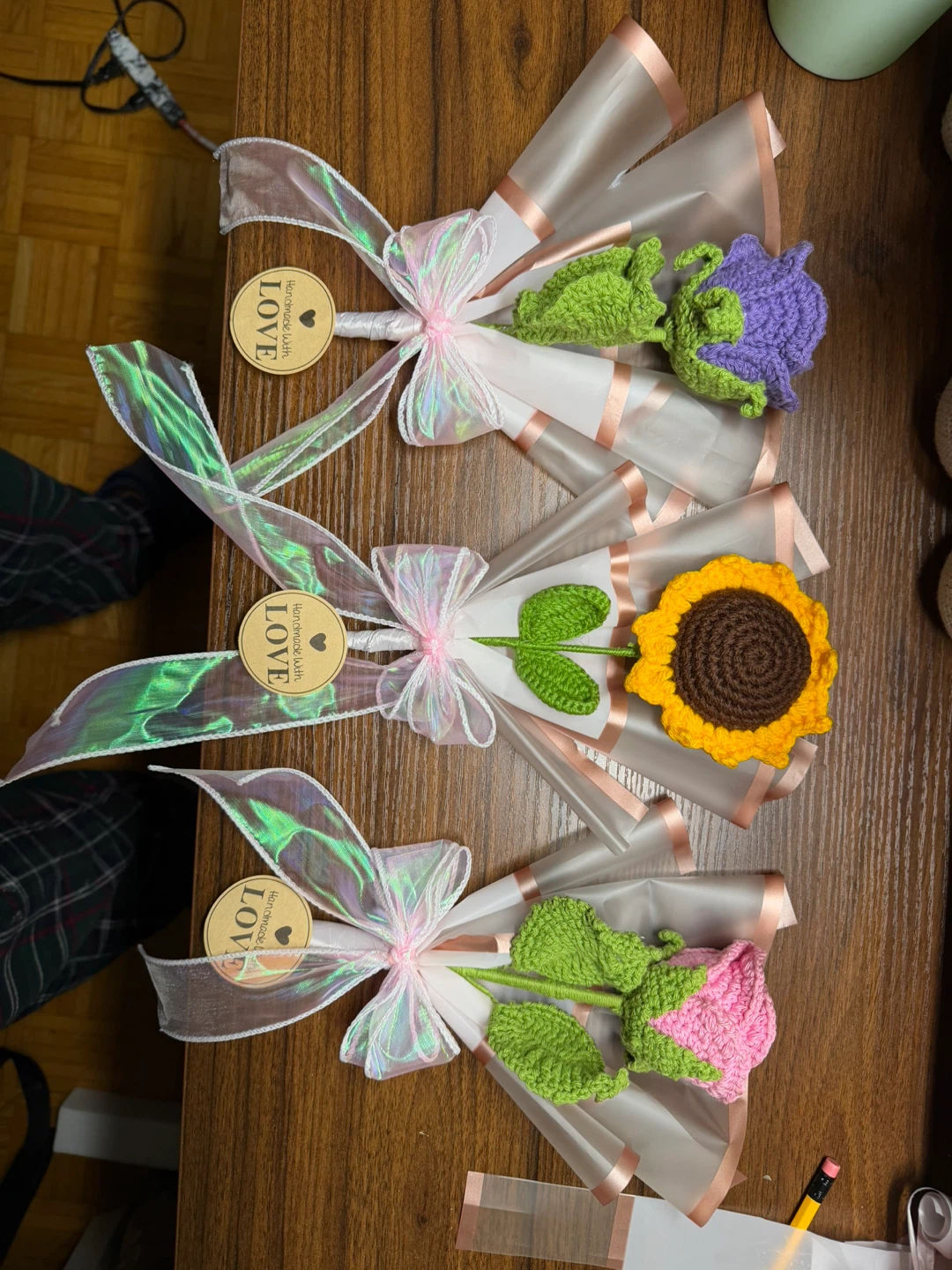 Handmade Crochet Flower Bouquets - photo 2