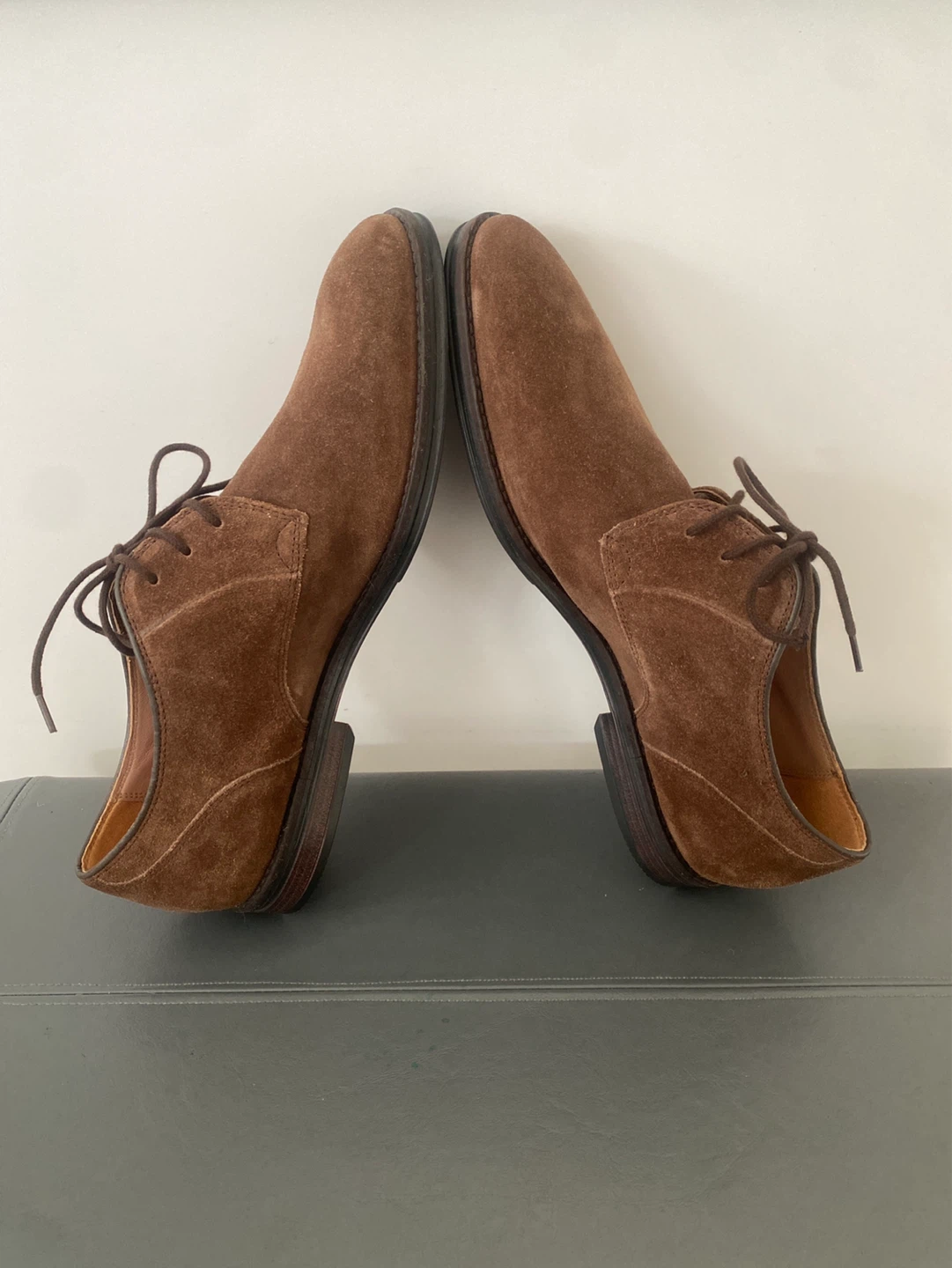 Clarks Suede Derby Shoes size 9,5 - photo 4