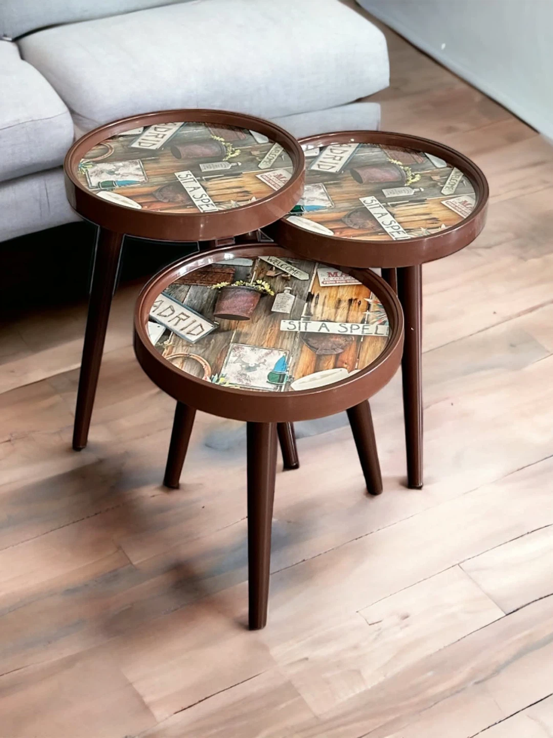 3-Piece Decorative Nesting Side Tables