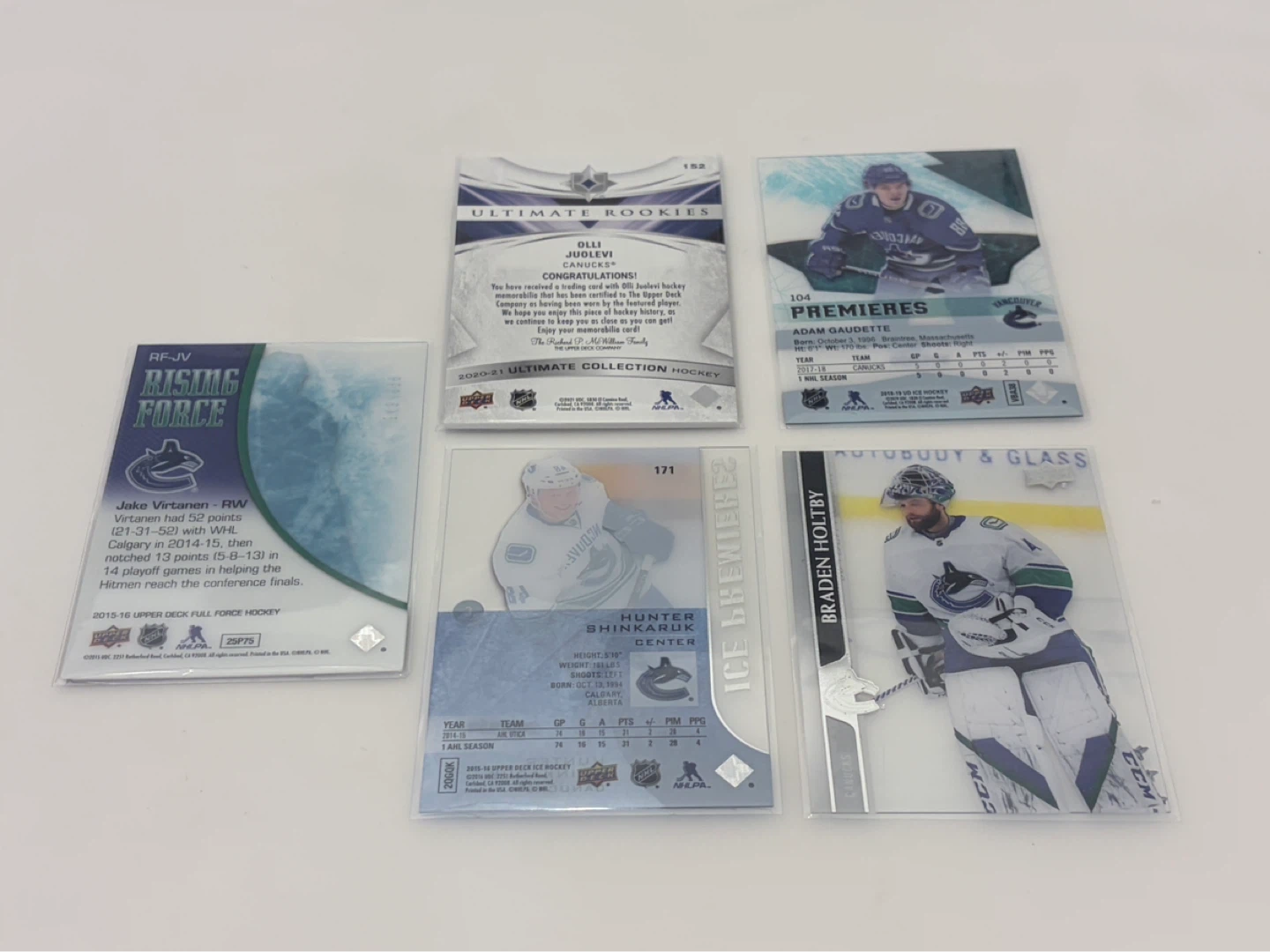 Canucks Jersey Numbered Clear Cut Cards - photo 2